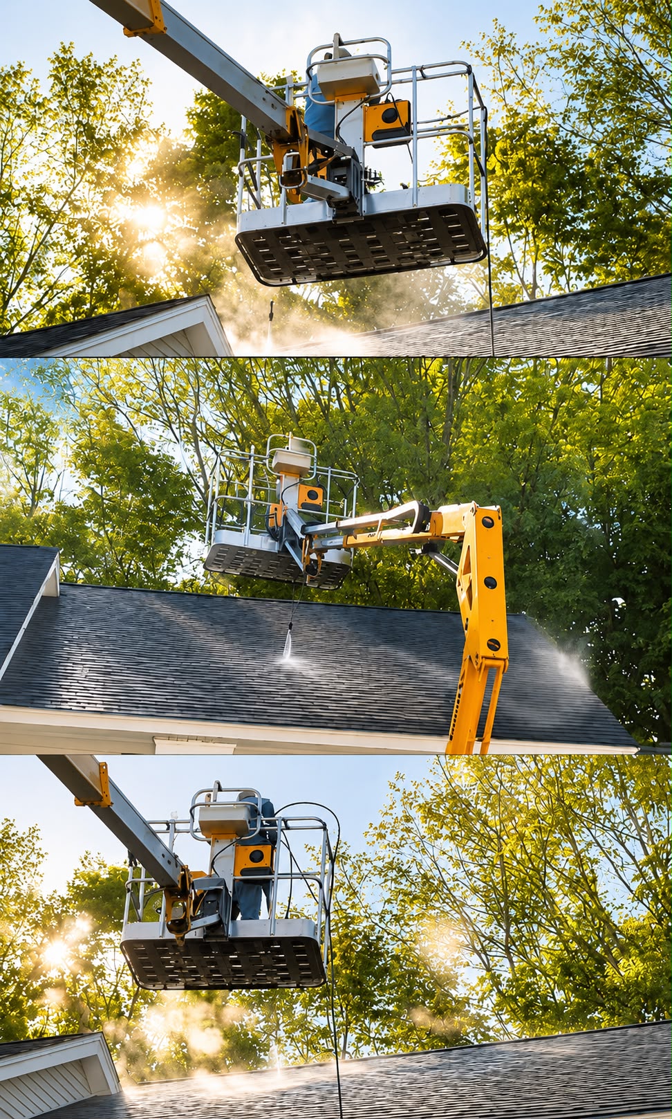 Roof cleaning in New Hampshire by AP Exterior Cleaning